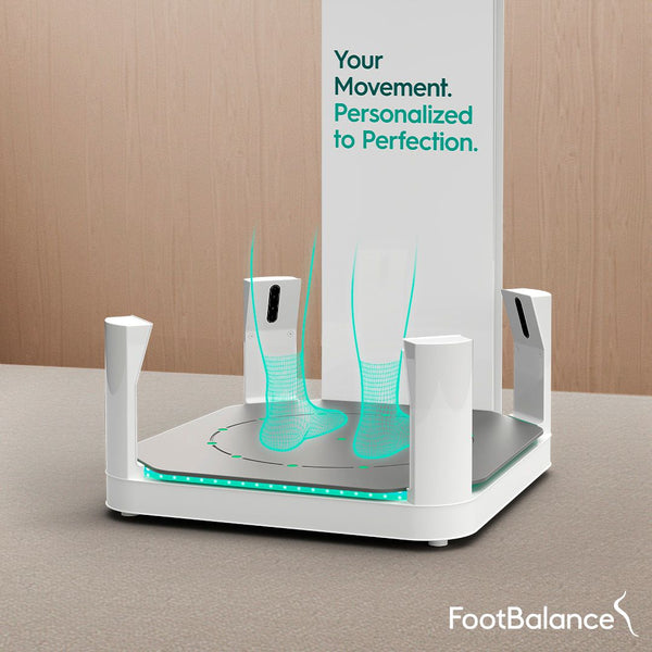 Footbalance foot scanner to measure foot mechanics