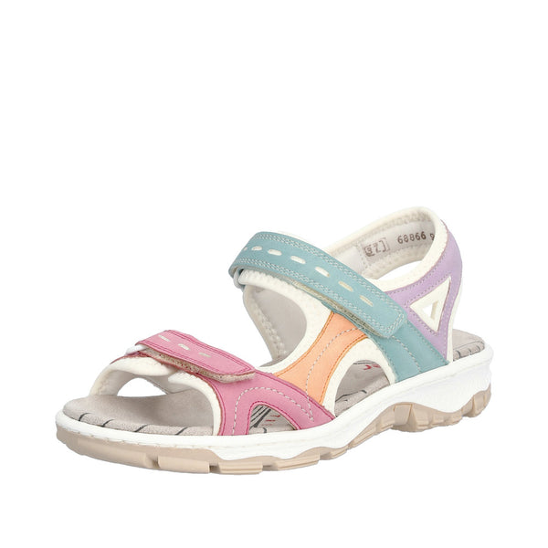 Rieker 68866-92 Ladies Multi Touch Fastening Sandals