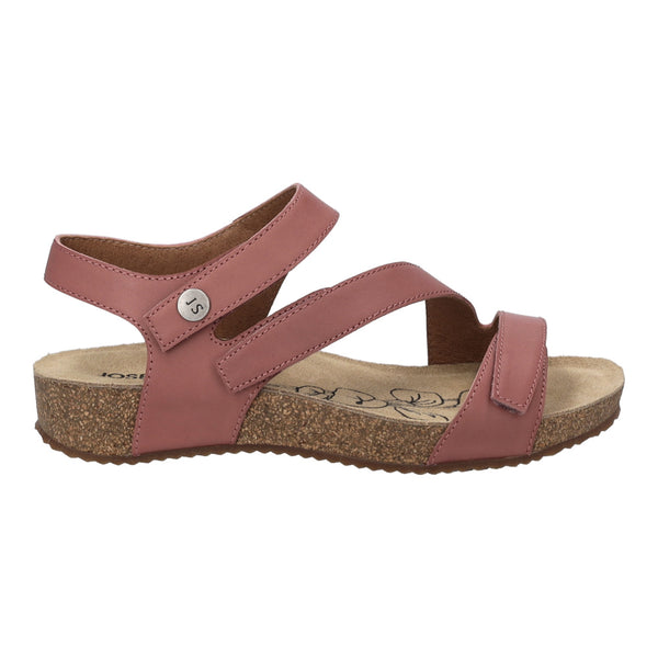 Josef Seibel Tonga 25 Ladies Altrosa Pink Leather Arch Support Touch Fastening Sandals