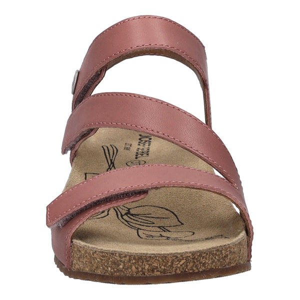 Josef Seibel Tonga 25 Ladies Altrosa Pink Leather Arch Support Touch Fastening Sandals