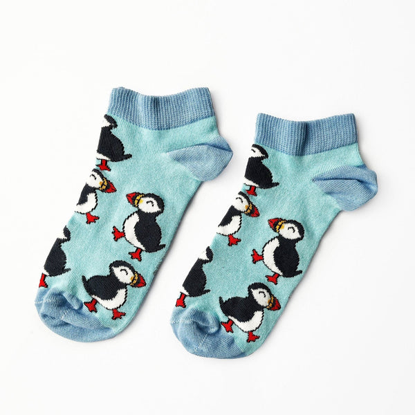 Barekind Puffin Bamboo Trainer Socks-elevate your sole