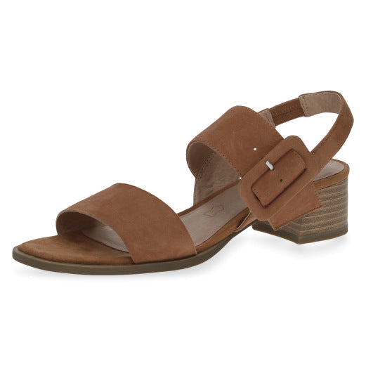 Caprice 28211-20 365 Ladies Hazel Brown Suede Buckle Sandals-elevate your sole