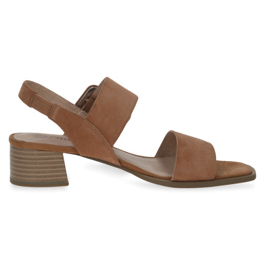 Caprice 28211-20 365 Ladies Hazel Brown Suede Buckle Sandals-elevate your sole