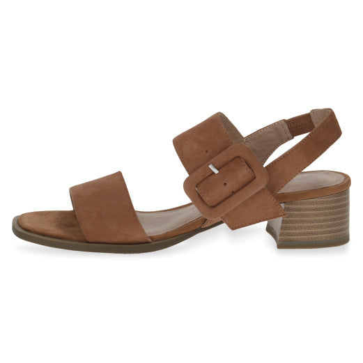 Caprice 28211-20 365 Ladies Hazel Brown Suede Buckle Sandals-elevate your sole