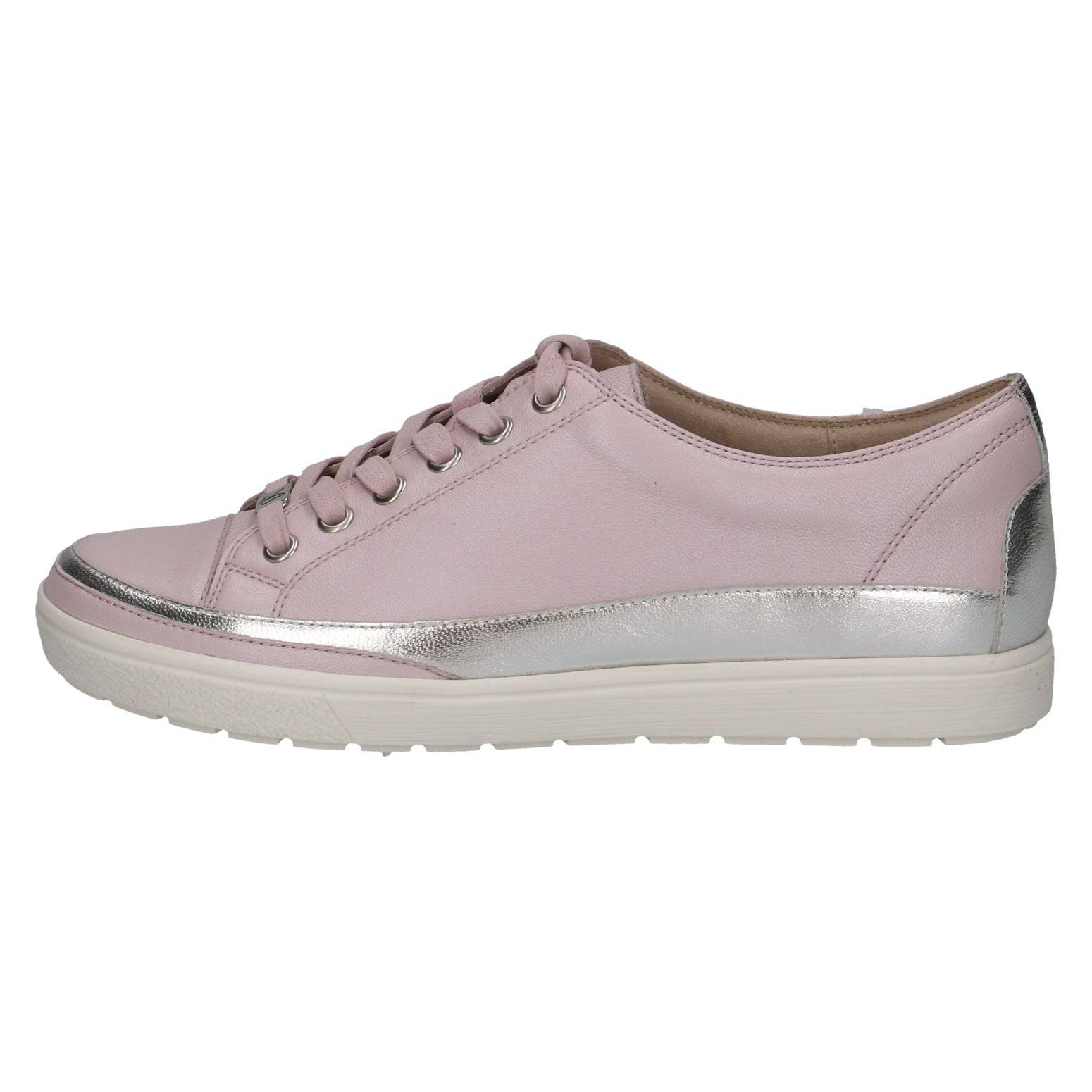 Caprice 9-23654-42 584 Ladies Light Purple Leather Lace Up Shoes-elevate your sole