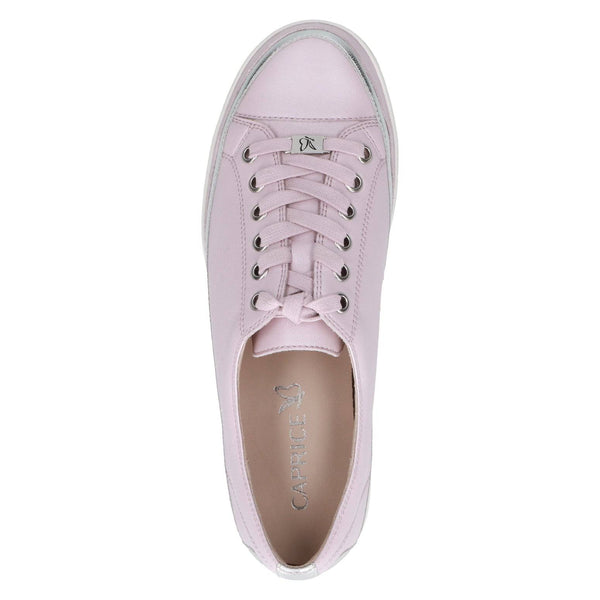 Caprice 9-23654-42 584 Ladies Light Purple Leather Lace Up Shoes-elevate your sole