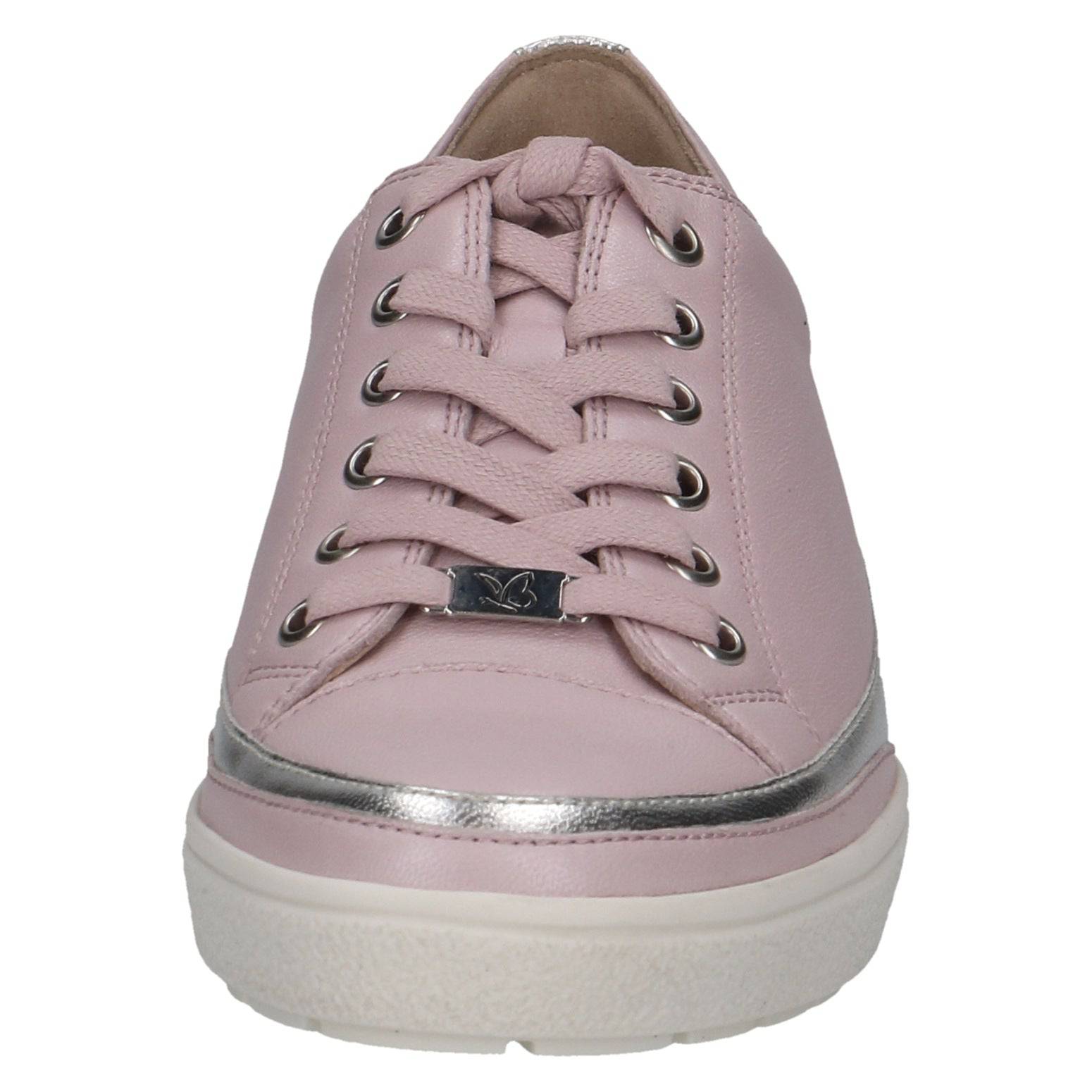 Caprice 9-23654-42 584 Ladies Light Purple Leather Lace Up Shoes-elevate your sole