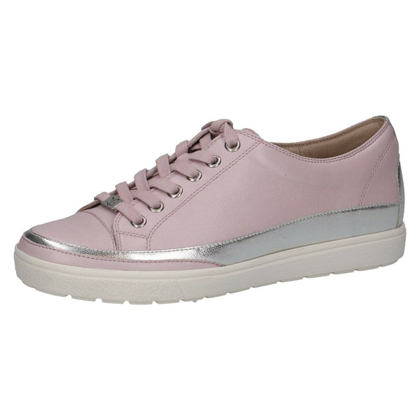 Caprice 9-23654-42 584 Ladies Light Purple Leather Lace Up Shoes-elevate your sole