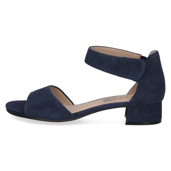 Caprice 9-28212-42 857 Ladies Ocean Navy Suede Touch Fastening Sandals-elevate your sole