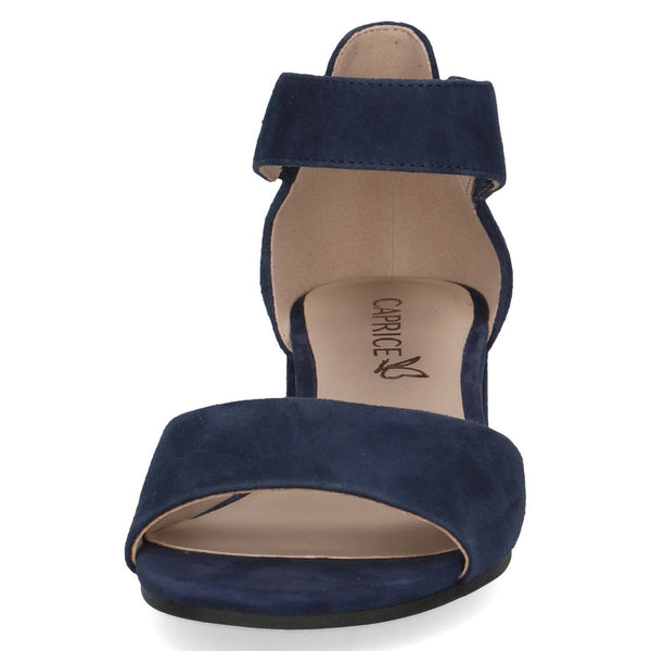 Caprice 9-28212-42 857 Ladies Ocean Navy Suede Touch Fastening Sandals-elevate your sole