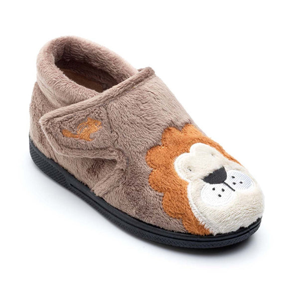 Chipmunk Lionel Childrens Brown Lion Slippers - elevate your sole