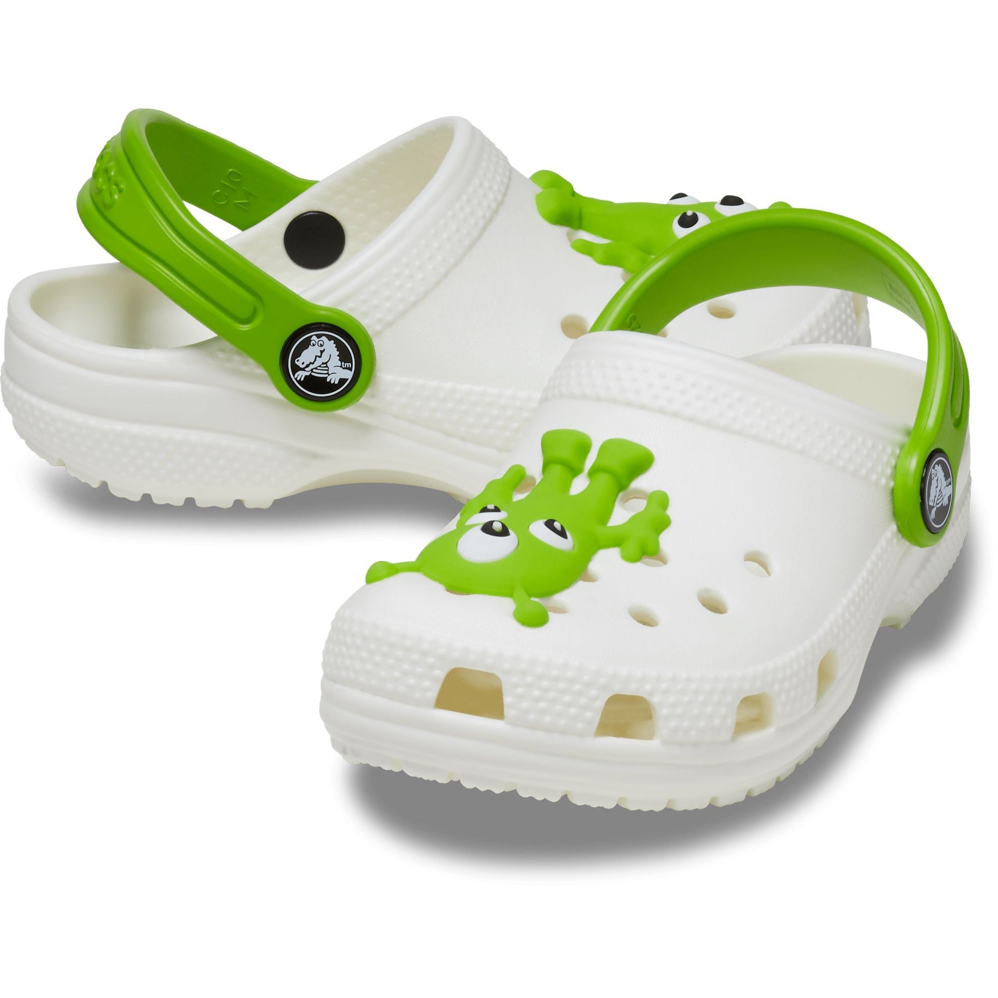 Crocs Classic Glow Alien Toddler 208653-90H Kids Multi Clogs-elevate your sole