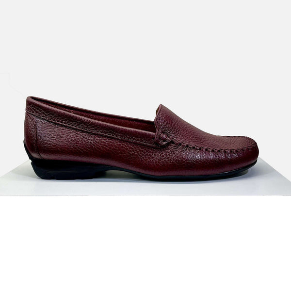 EYS Alice Ladies Wine Leather Slip On Loafer Shoes-elevate your sole