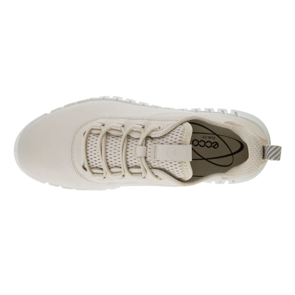 Ecco Gruuv 218203 60720 Ladies Limestone Leather Arch Support Elasticated Trainers-elevate your sole