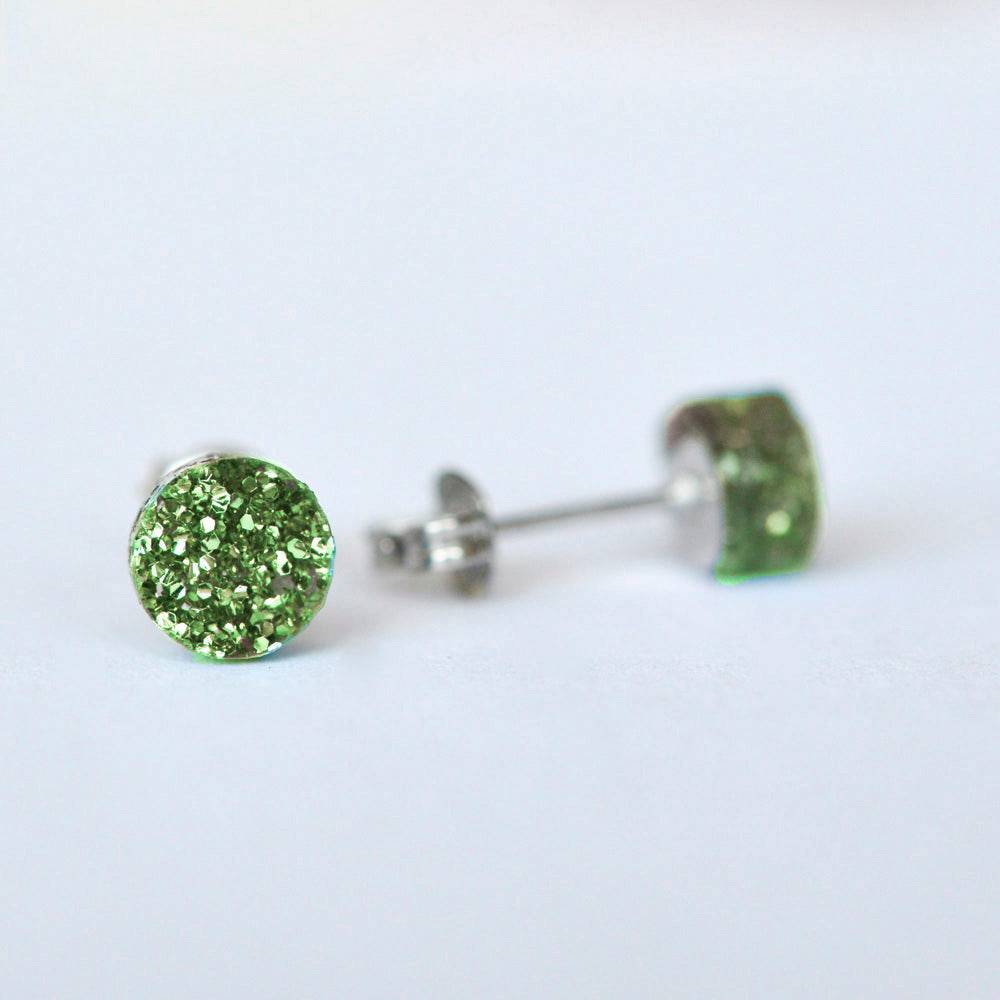 Esoteric London Mini Glitter Dot Stud Earrings-elevate your sole