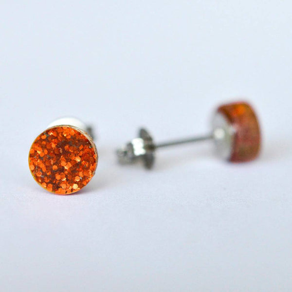 Esoteric London Mini Glitter Dot Stud Earrings-elevate your sole