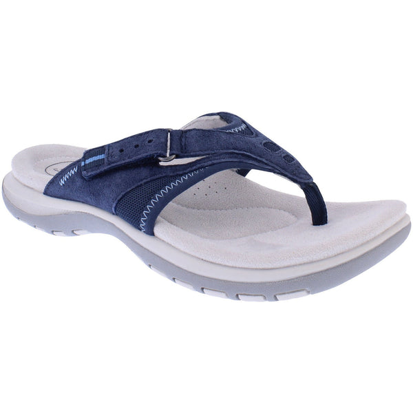 Free Spirit 41080 Juliet 2 Ladies Navy Leather Arch Support Touch Fastening Sandals-elevate your sole