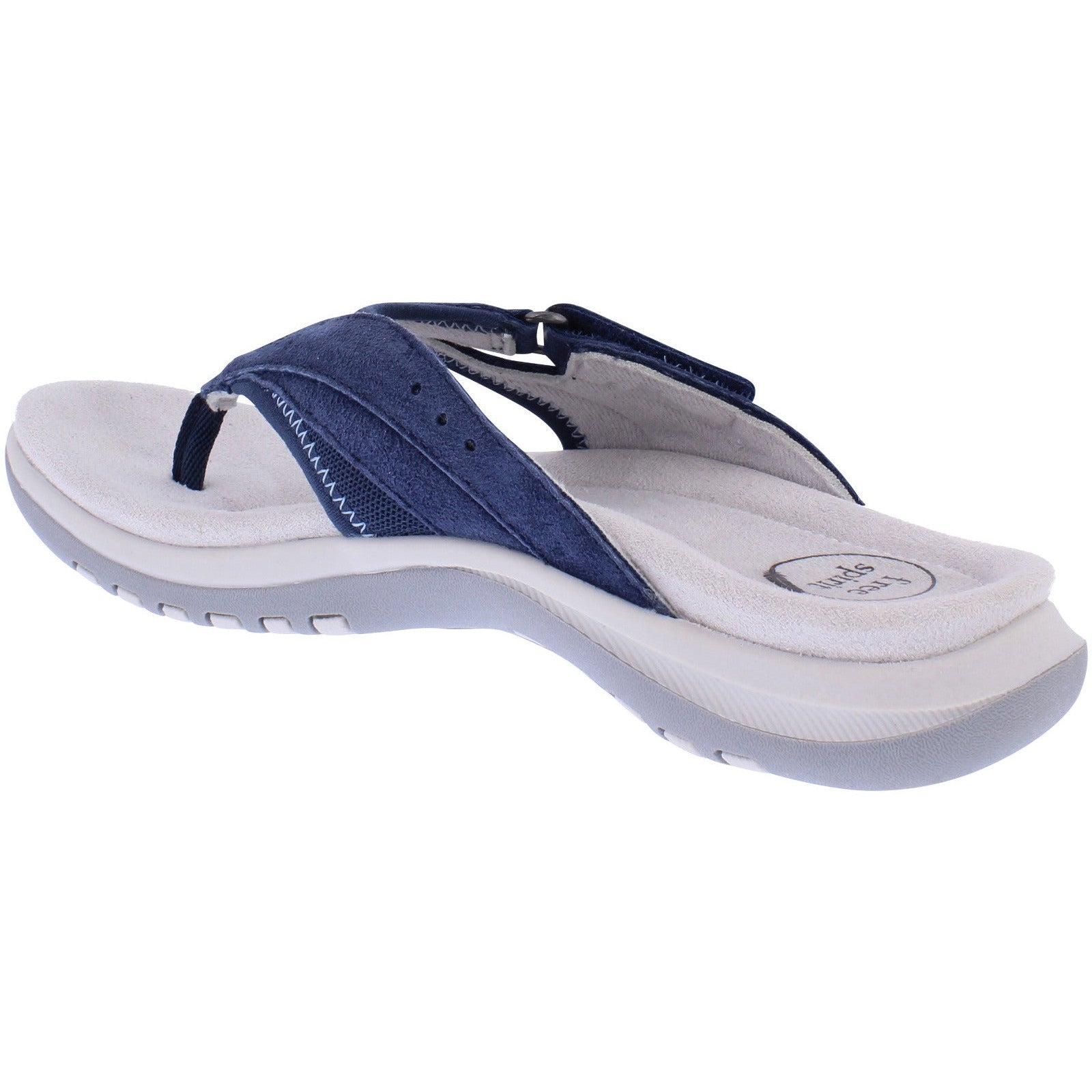 Free Spirit 41080 Juliet 2 Ladies Navy Leather Arch Support Touch Fastening Sandals-elevate your sole