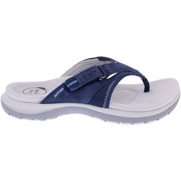 Free Spirit 41080 Juliet 2 Ladies Navy Leather Arch Support Touch Fastening Sandals-elevate your sole