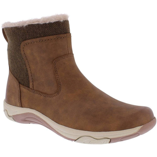 Free Spirit 41224 Charlie Ladies Monks Robe Brown Leather & Textile Water Resistant Side Zip Ankle Boots-elevate your sole