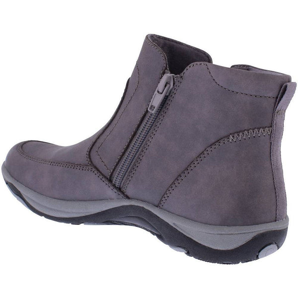 Free Spirit 41232 - Veda Ladies Grey Leather Water Resistant Twin Zip Ankle Boots-elevate your sole