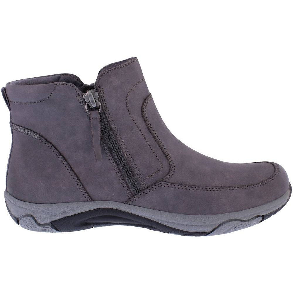 Free Spirit 41232 - Veda Ladies Grey Leather Water Resistant Twin Zip Ankle Boots-elevate your sole