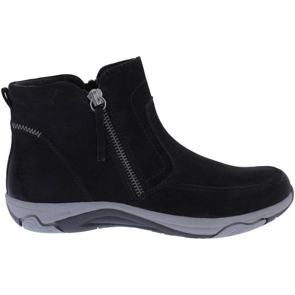 Free Spirit 41234 - Veda Ladies Black Leather Water Resistant Twin Zip Ankle Boots-elevate your sole