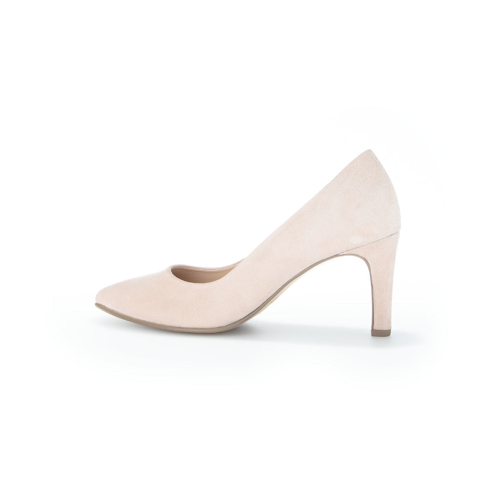 Gabor 21.380.10 Dane Ladies Rose Pink Suede Slip On Heels-elevate your sole