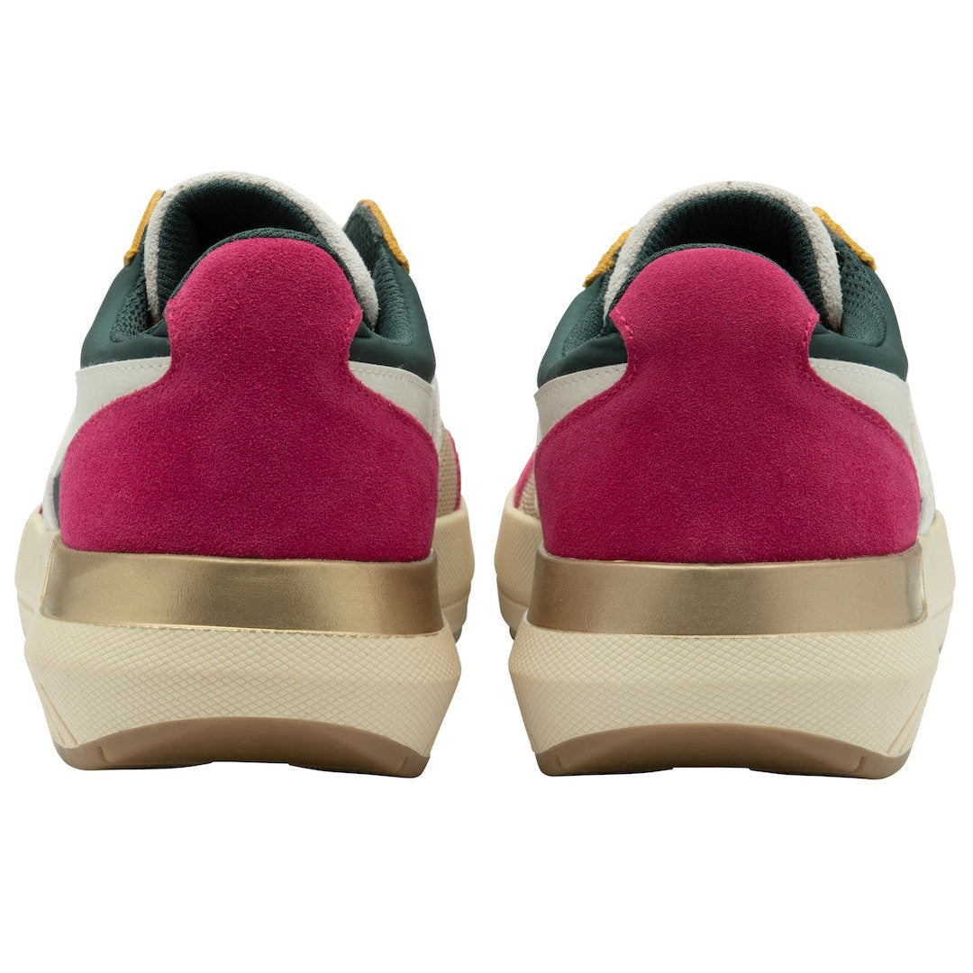 Gola Raven Ladies Wheat Leather & Textile Lace Up Trainers-elevate your sole