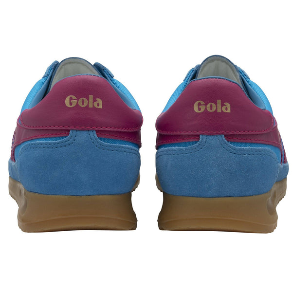 Gola Tornado Ladies Santorini/Fuchsia Suede Lace Up Trainers-elevate your sole