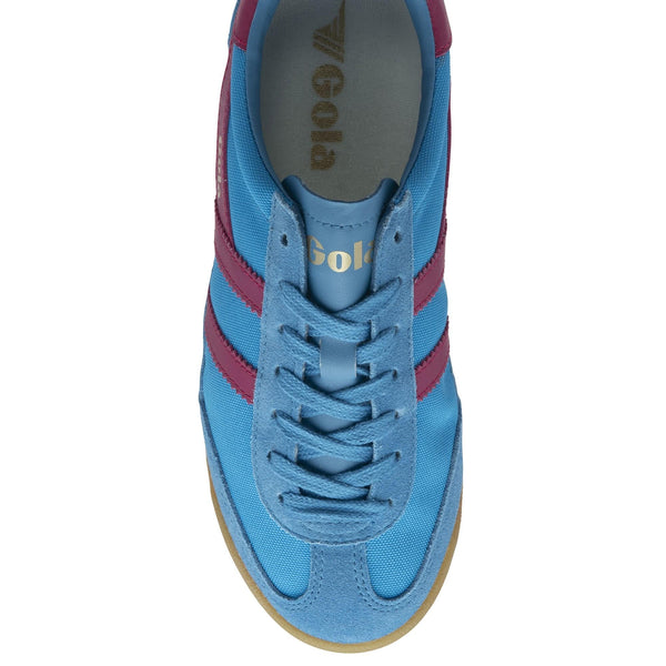 Gola Tornado Ladies Santorini/Fuchsia Suede Lace Up Trainers-elevate your sole