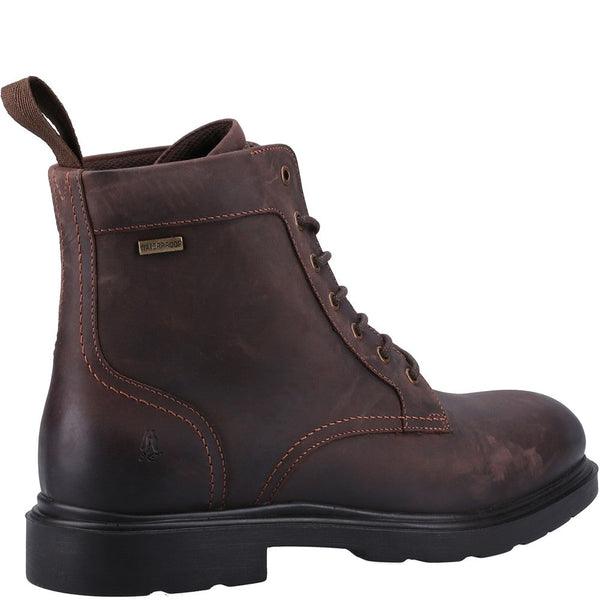 Hush Puppies Porter Mens Brown Leather Waterproof Lace Up Ankle Boots-elevate your sole