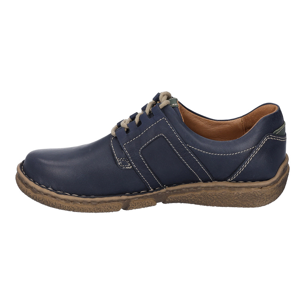 Josef Seibel 85144 Neele 44 Ladies Ocean Navy Leather Arch Support Lace Up Shoes-elevate your sole