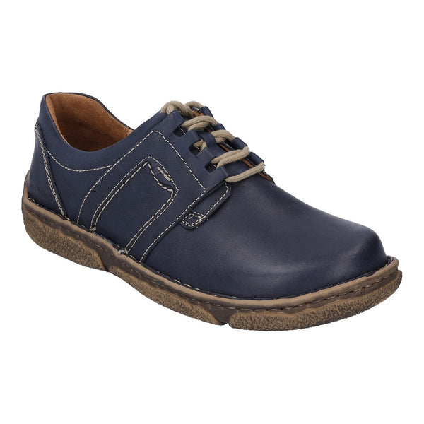 Josef Seibel 85144 Neele 44 Ladies Ocean Navy Leather Arch Support Lace Up Shoes-elevate your sole