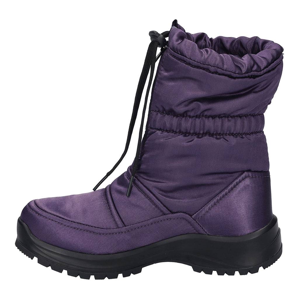 Josef Seibel Colorado 58 Ladies Purple Textile Waterproof Front Zip Ankle Boots-elevate your sole