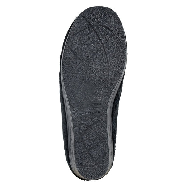 Sleepers LS843A Dawn Ladies Black Wedge Slippers