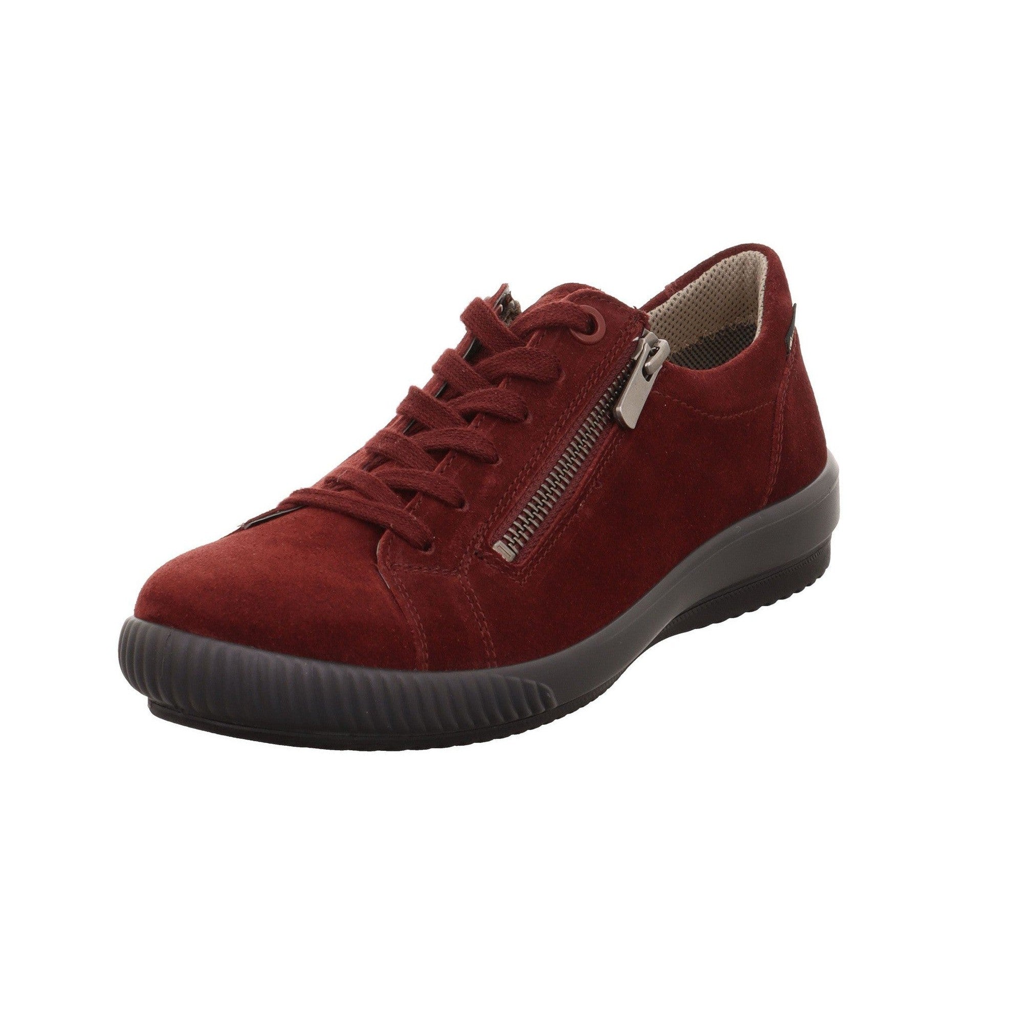 Legero 2-000219-5910 Tanaro 5.0 Red Waterproof Suede Zip & Lace Shoes-elevate your sole