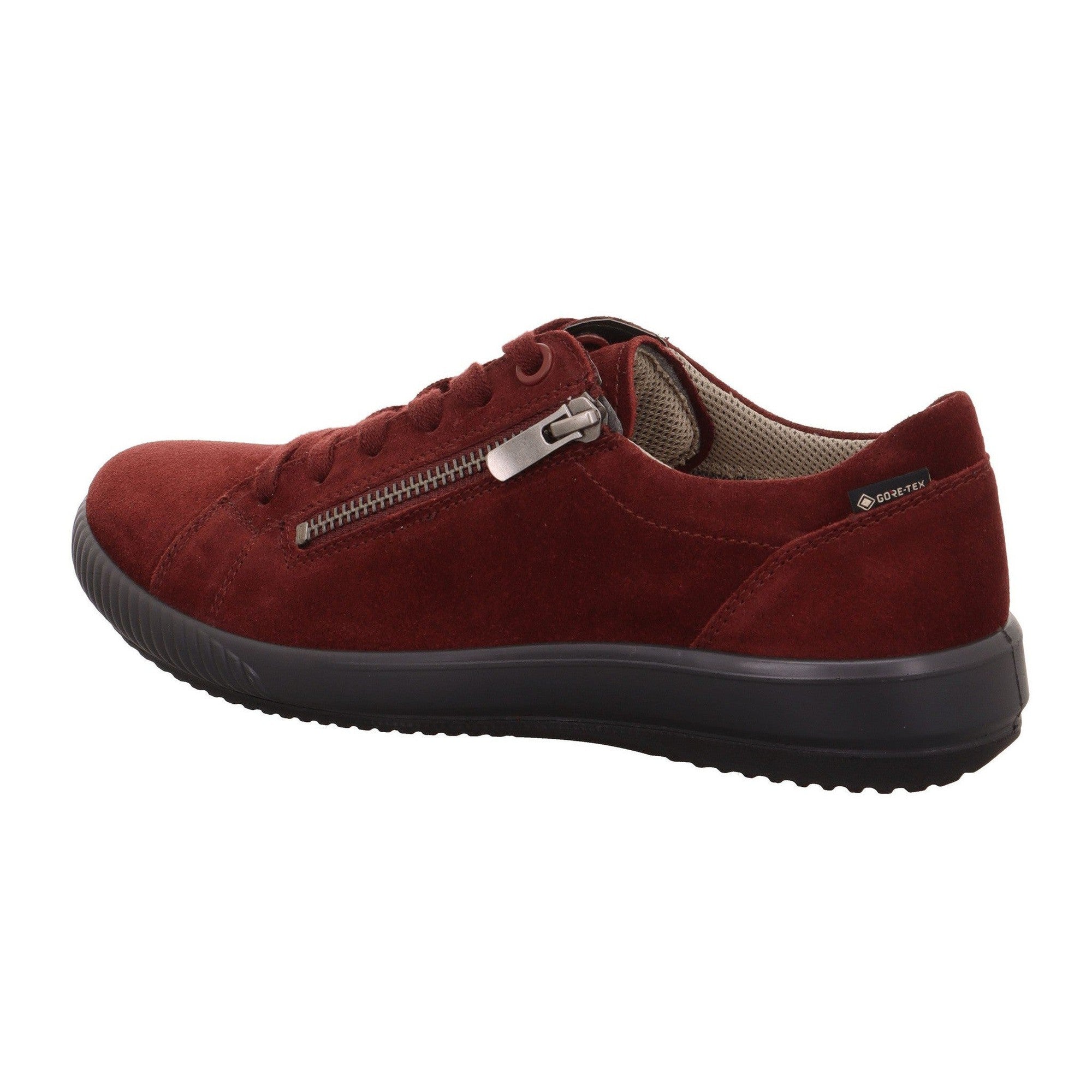 Legero 2-000219-5910 Tanaro 5.0 Red Waterproof Suede Zip & Lace Shoes-elevate your sole