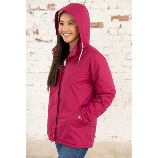 Lighthouse Eva Claret Ladies Padded Waterproof Coat-elevate your sole