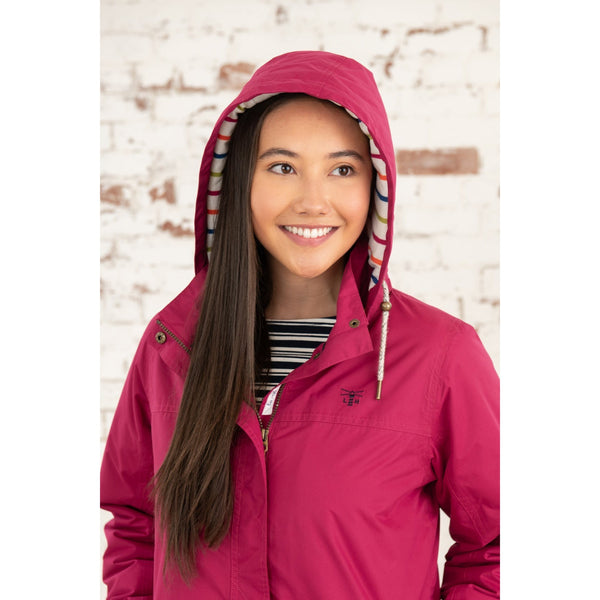 Lighthouse Eva Claret Ladies Padded Waterproof Coat-elevate your sole