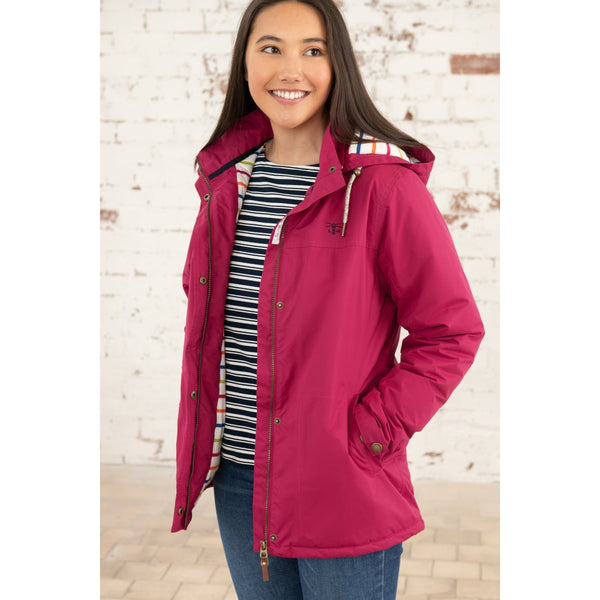 Lighthouse Eva Claret Ladies Padded Waterproof Coat-elevate your sole