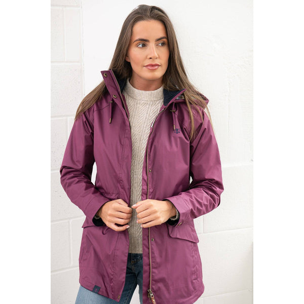 Lighthouse Kendal Plum Ladies Waterproof Coat-elevate your sole