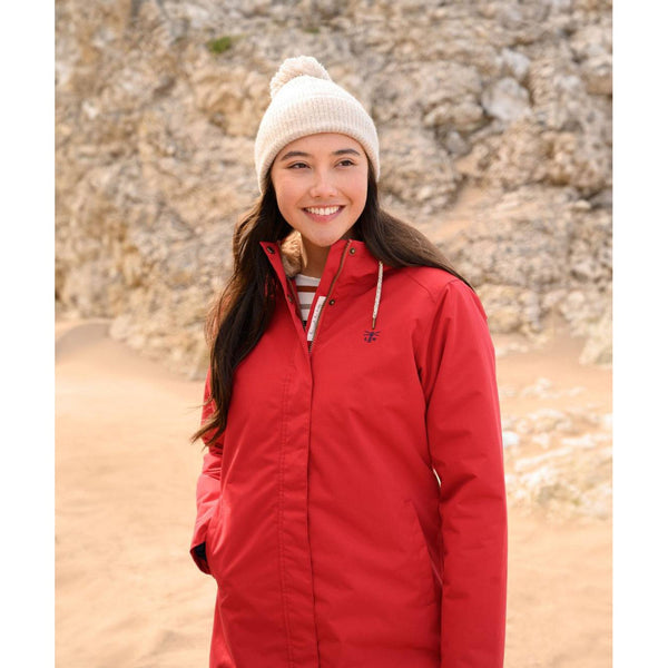 Lighthouse Scarlet Ladies Waterproof Coat Red-elevate your sole