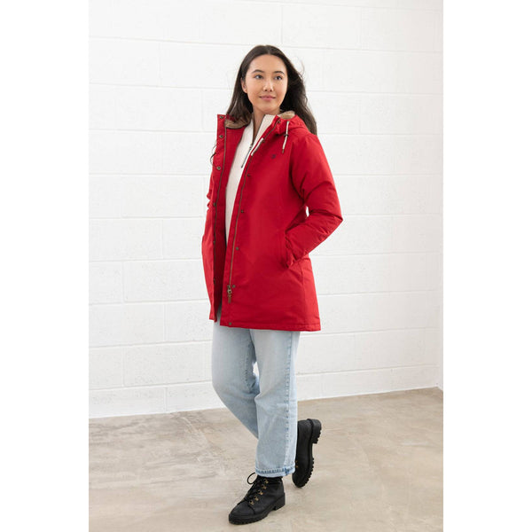 Lighthouse Scarlet Ladies Waterproof Coat Red-elevate your sole