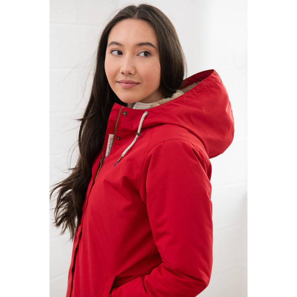 Lighthouse Scarlet Ladies Waterproof Coat Red-elevate your sole