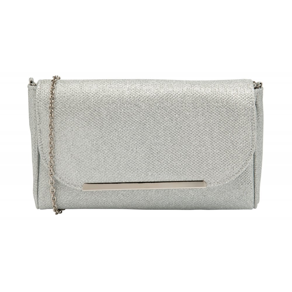 Lotus Denise Silver Clutch Bag-elevate your sole