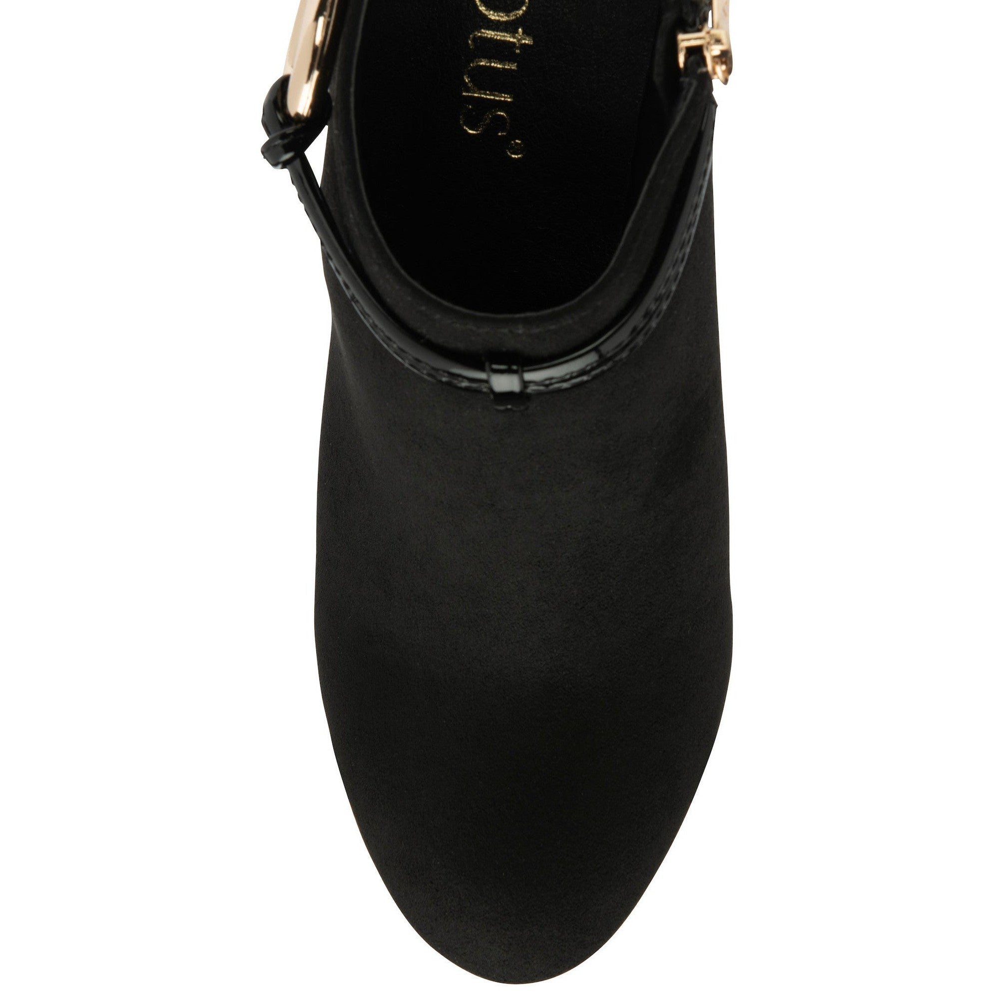 Lotus Gloria Ladies Black Textile Side Zip Shoe Boots-elevate your sole