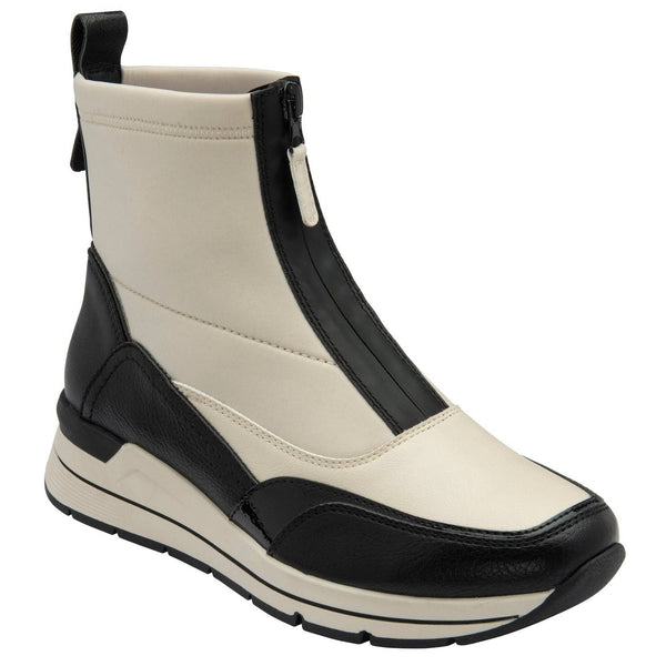 Lotus Petra Ladies Off White Front Zip Ankle Boots-elevate your sole