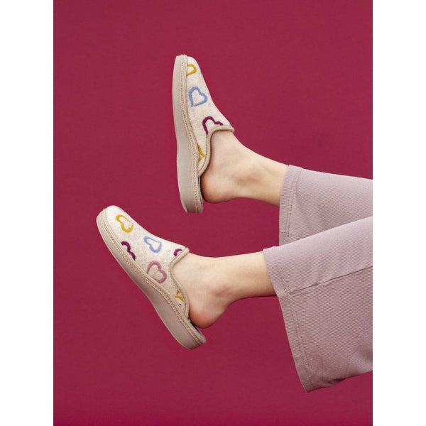 Lunar KLS130 Love Ladies Spanish Beige Slip On Slippers-elevate your sole