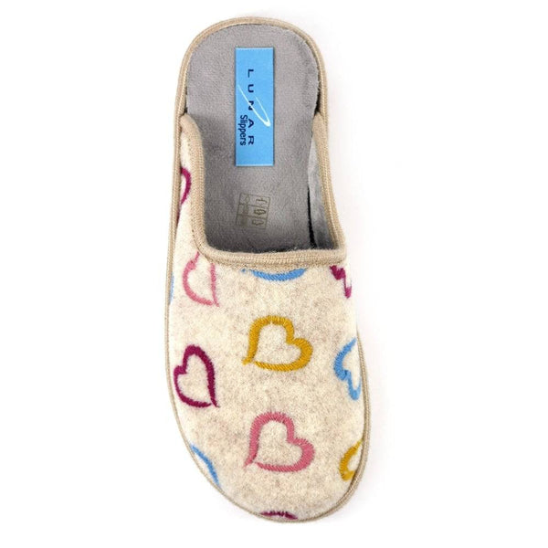 Lunar KLS130 Love Ladies Spanish Beige Slip On Slippers-elevate your sole